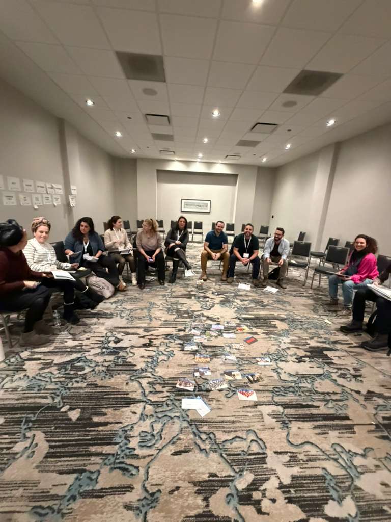Teachers in an ASHER workshop engaging in Holocaust Education Materials